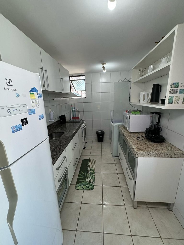 Apartamento em Tambaú – 2 Quartos, Conforto para 5 Pessoas,