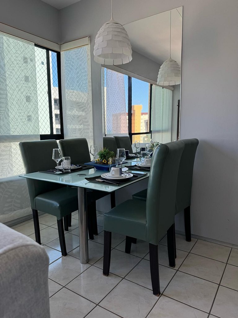 Apartamento em Tambaú – 2 Quartos, Conforto para 5 Pessoas,