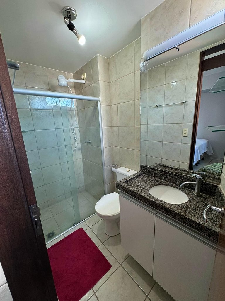 Apartamento em Tambaú – 2 Quartos, Conforto para 5 Pessoas,