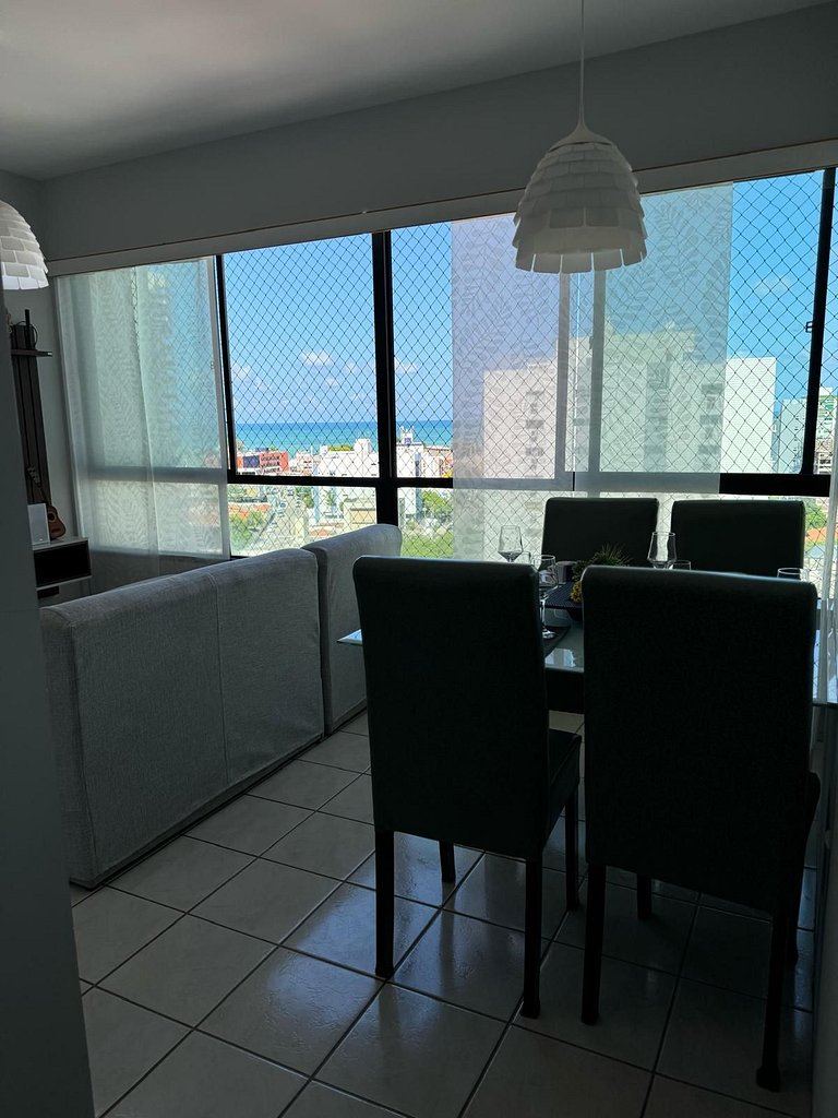 Apartamento em Tambaú – 2 Quartos, Conforto para 5 Pessoas,