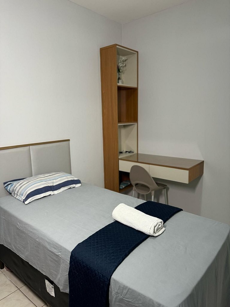 Apartamento em Tambaú – 2 Quartos, Conforto para 5 Pessoas,