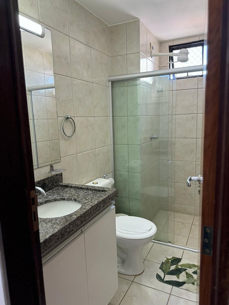 Apartamento em Tambaú – 2 Quartos, Conforto para 5 Pessoas,